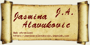 Jasmina Alavuković vizit kartica